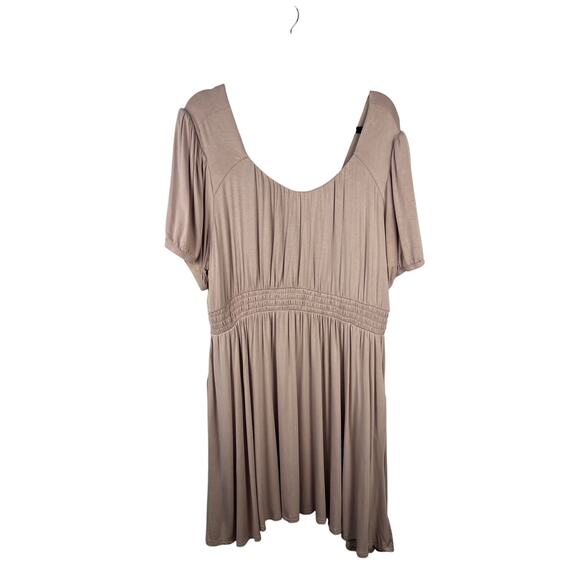 Torrid Babydoll Dress Mauve Super Soft Knit Rayon Spandex Scoop Neck - Picture 1 of 13